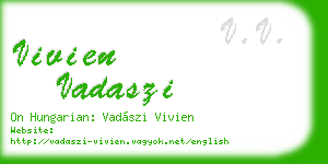vivien vadaszi business card