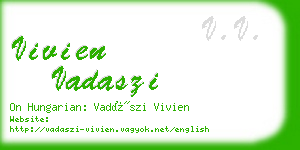 vivien vadaszi business card